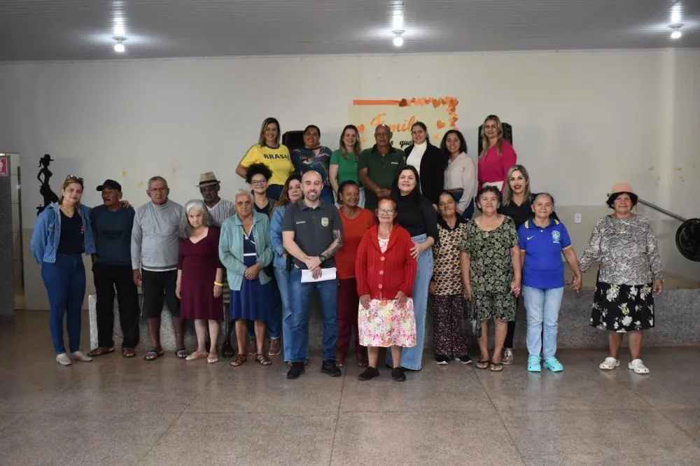Polícia Civil promove palestra sobre prevenção à violência contra idosos durante a Operação Virtude em Selvíria