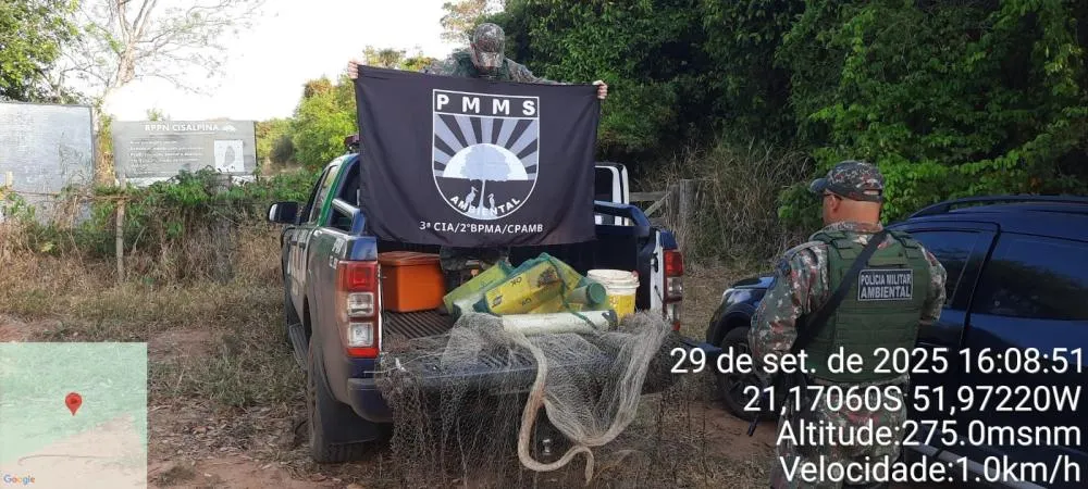 DIVULGAÇÃO/POLÍCIA MILITAR AMBIENTAL