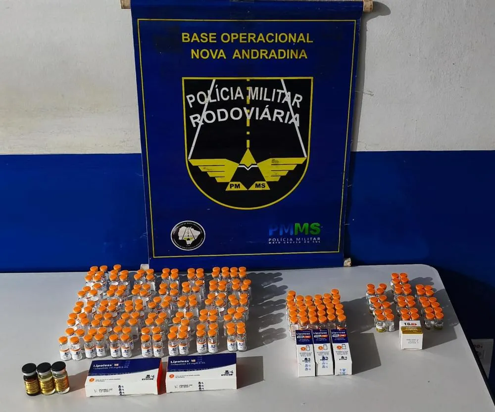 Polícia Militar Rodoviária apreende medicamentos estrangeiros avaliados em mais de R$ 73 mil em ônibus intermunicipal